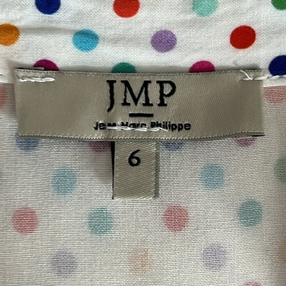 Jean Marc Philippe Polka Dot Button Front Blouse - Size XL - Picture 5 of 9
